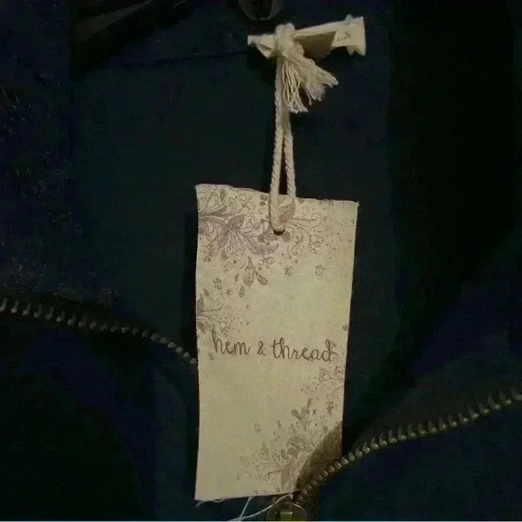 Hem And Thread Embry Lacy Utility Shacket NWT Size S - Picture 2 of 4